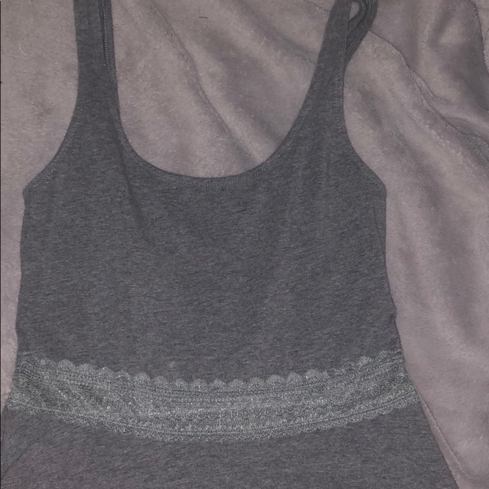 Abercrombie & Fitch Skater Dress With Lace Detail